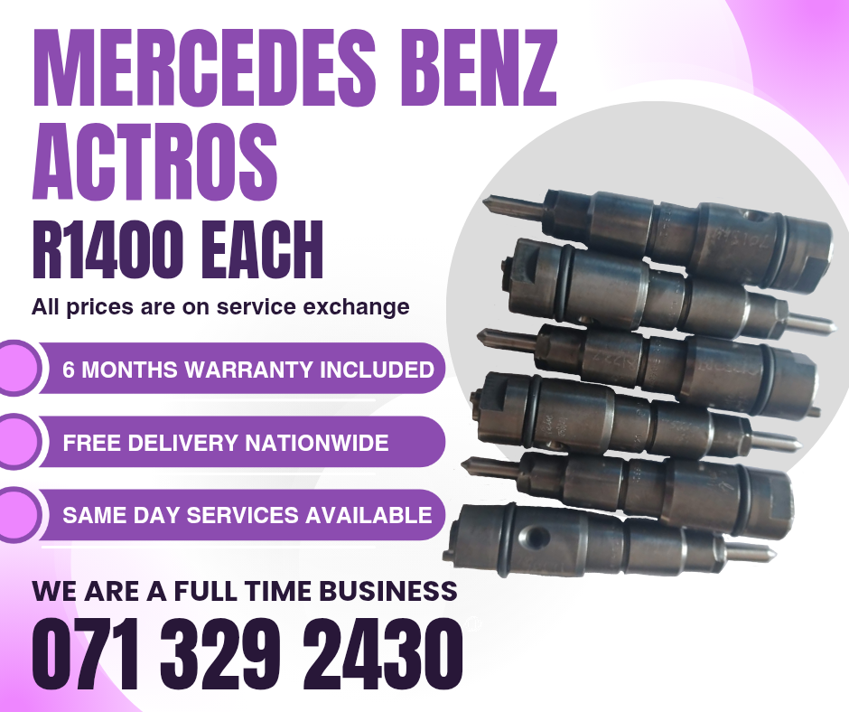 MERCEDES BENZ ACTROS DIESEL INJECTORS FOR SALE WITH WARRANTY - Private Seller MERCEDES BENZ ACTROS DIESEL INJECTORS FOR SALE WITH WARRANTY - Private Seller