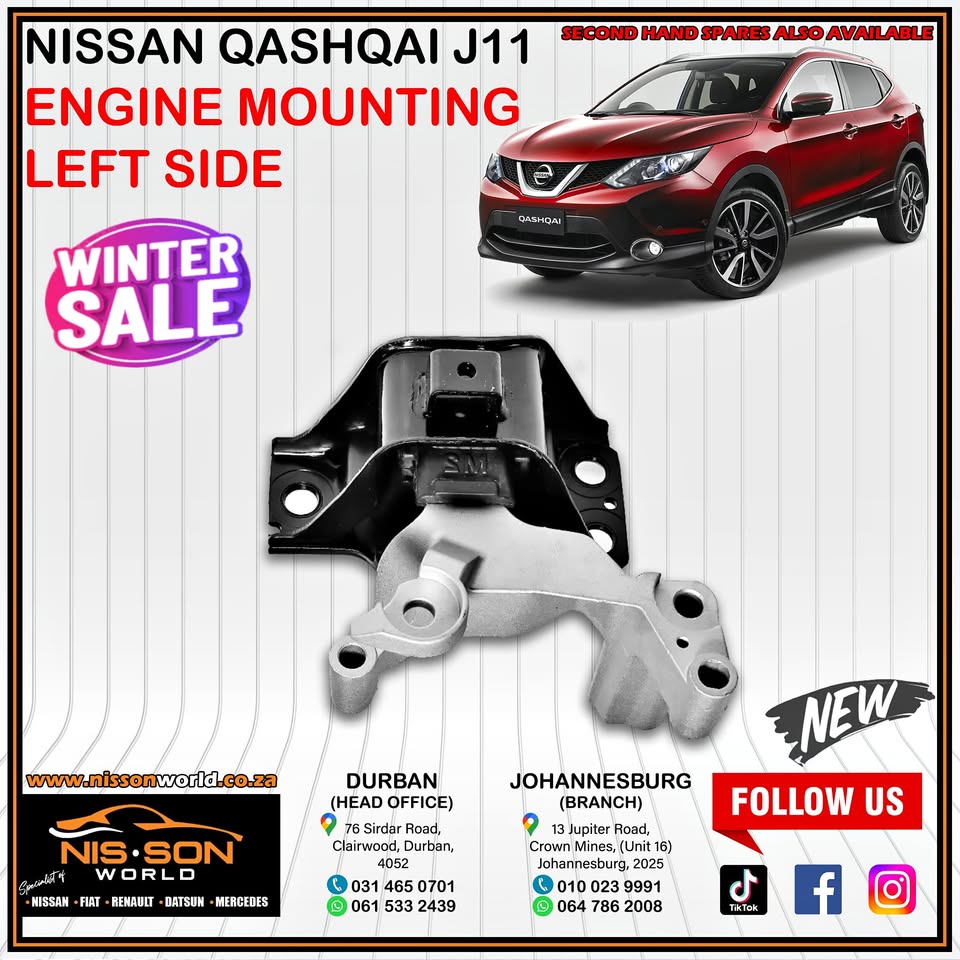 NISSAN QASHQAI J11 ENGINE MOUNTING (LHS) - Private Seller NISSAN QASHQAI J11 ENGINE MOUNTING (LHS) - Private Seller