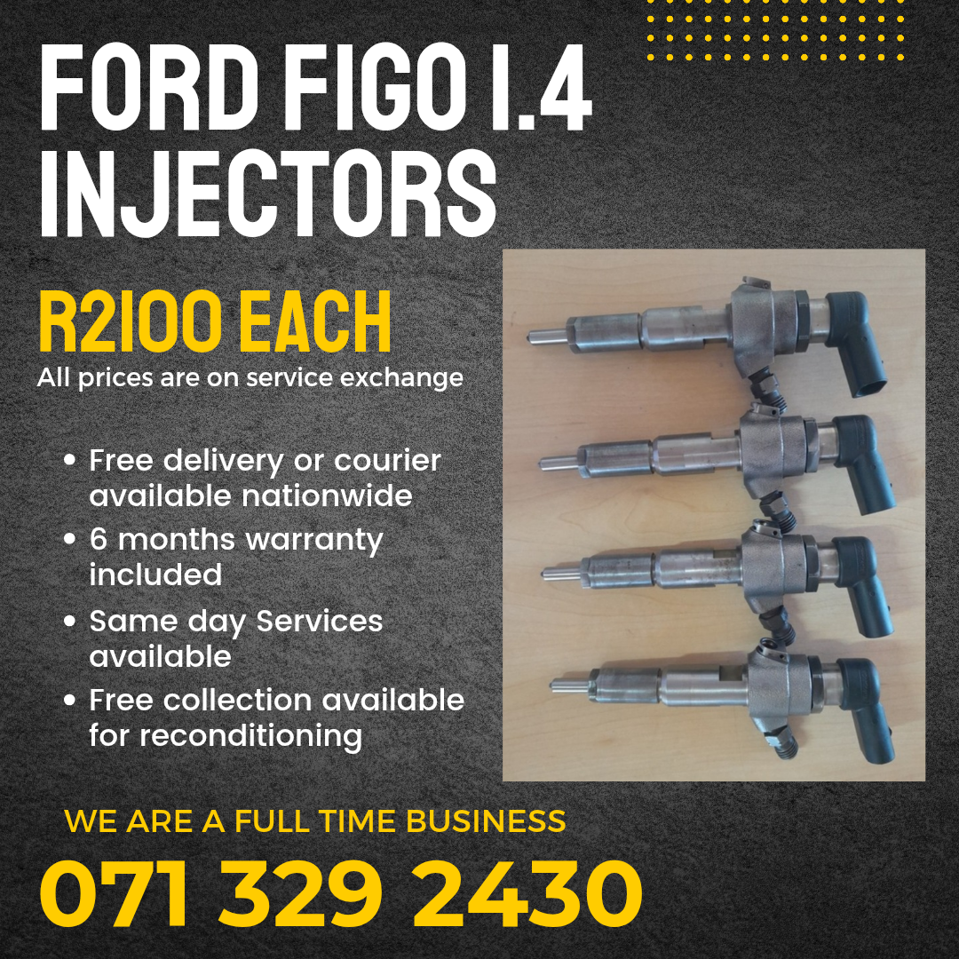 FORD FIGO 1.4 DIESEL INJECTORS FOR SALE WITH WARRANTY - Private Seller FORD FIGO 1.4 DIESEL INJECTORS FOR SALE WITH WARRANTY - Private Seller