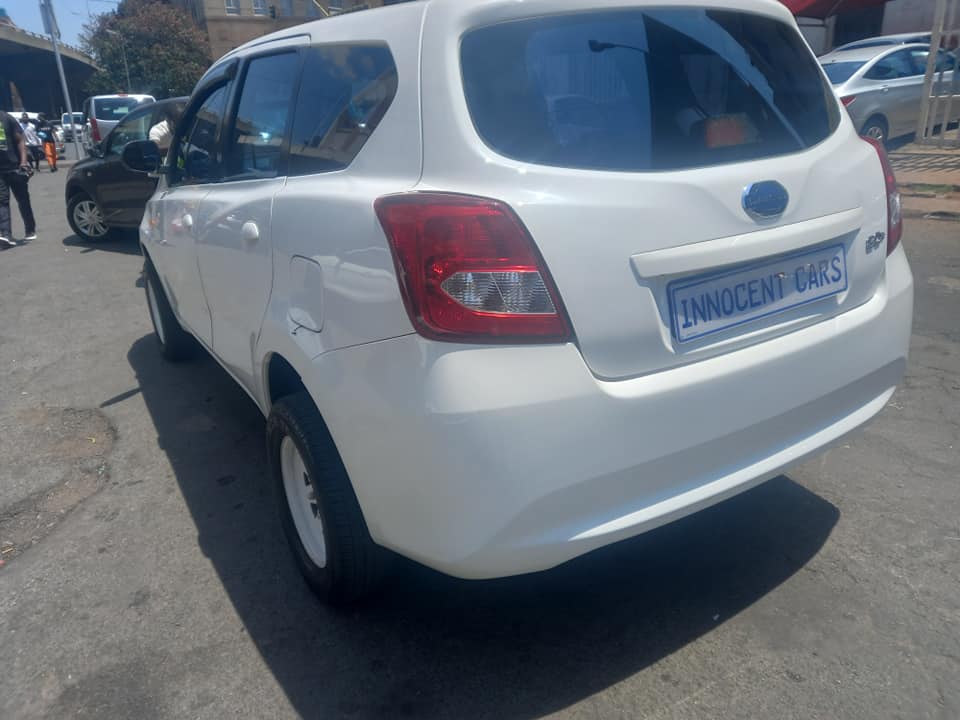 2018 DATSUN GO PLUS 1.2 PETROL, 7 SEATER, MANUAL, WHITE COLOUR, MILEAGE 75000KM,