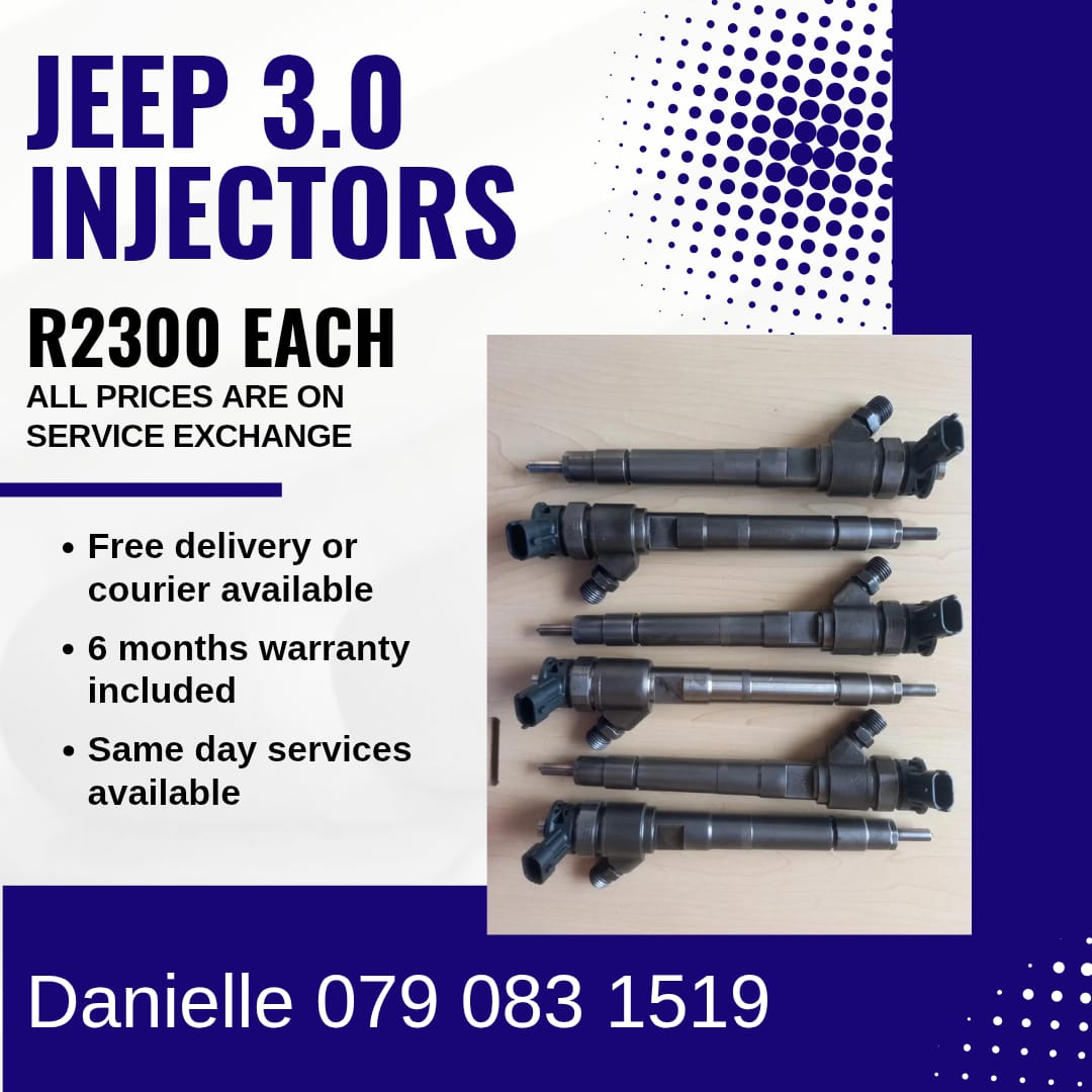 JEEP 3.0 INJECTORS FOR SALE WITH WARRANTY INCLUDED - Private Seller JEEP 3.0 INJECTORS FOR SALE WITH WARRANTY INCLUDED - Private Seller