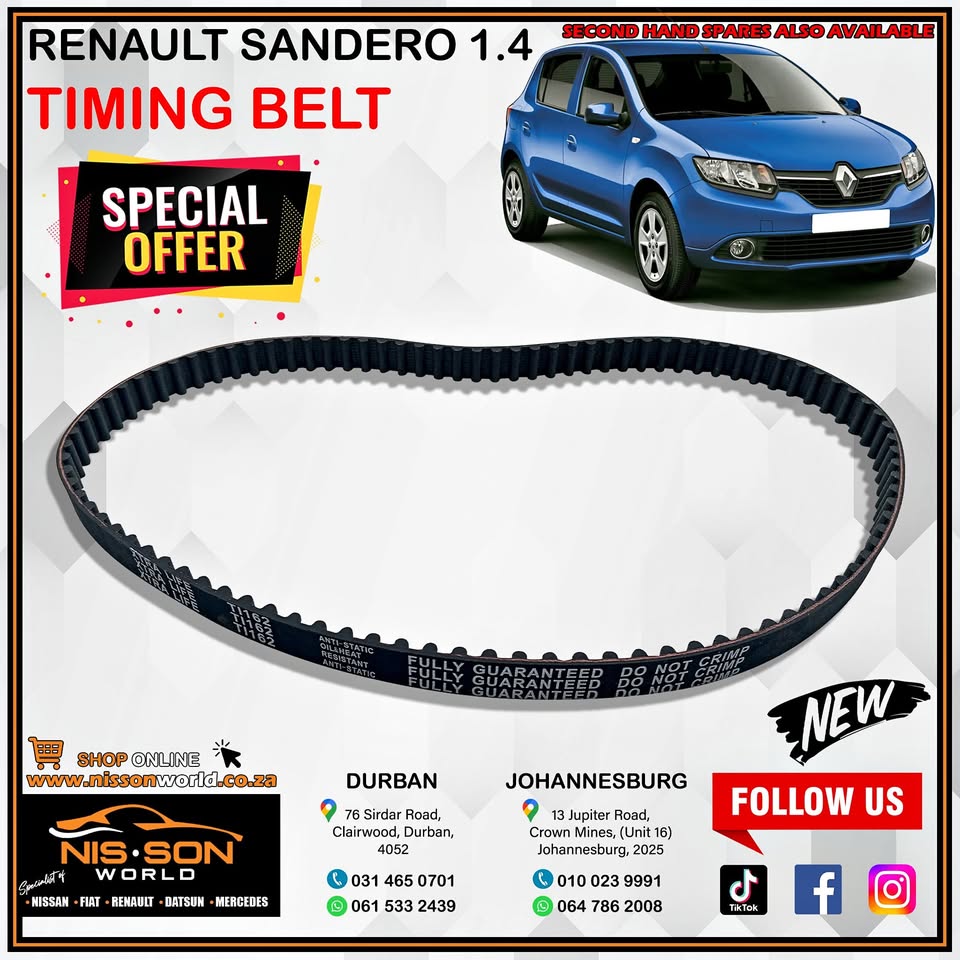RENAULT SANDERO 1.4 TIMING BELT - Private Seller RENAULT SANDERO 1.4 TIMING BELT - Private Seller