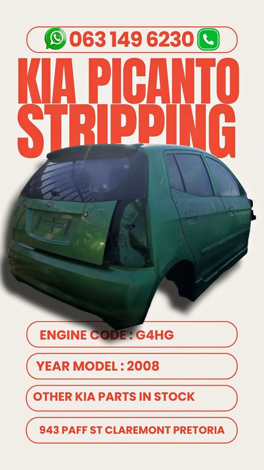 Kia picanto stripping for spares Call or WhatsApp me Kia picanto stripping for spares Call or WhatsApp me