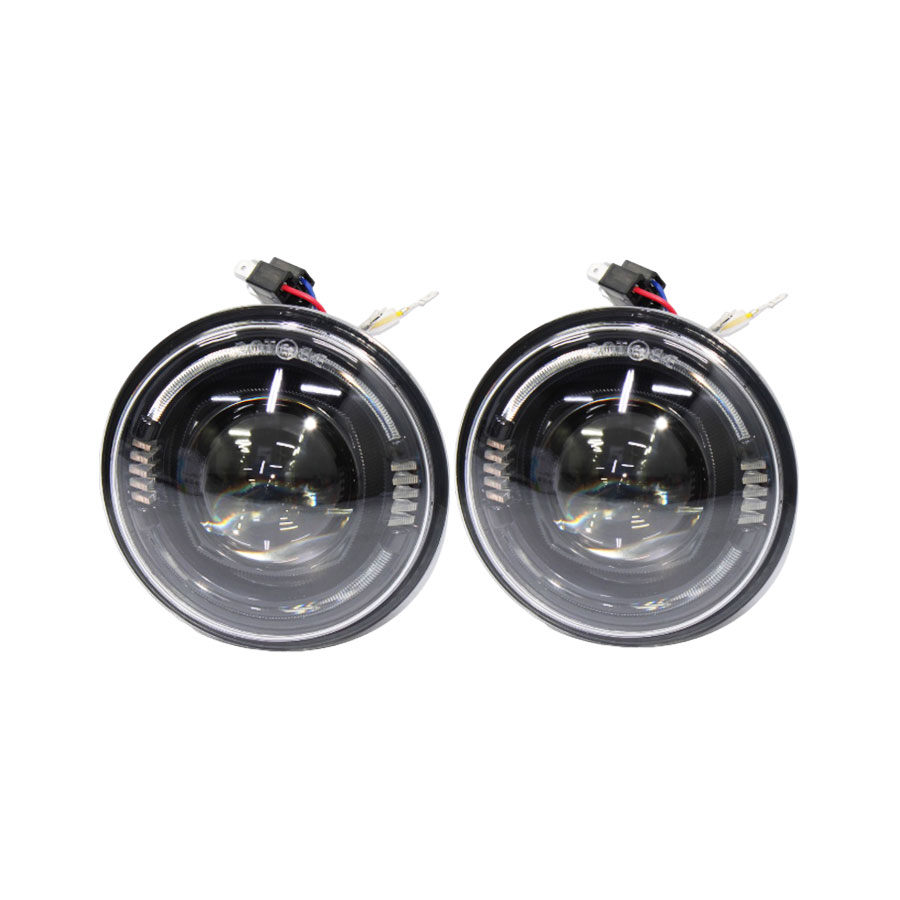 Universal 5.75″ Projector Headlights with Angel Eye Design (pair)