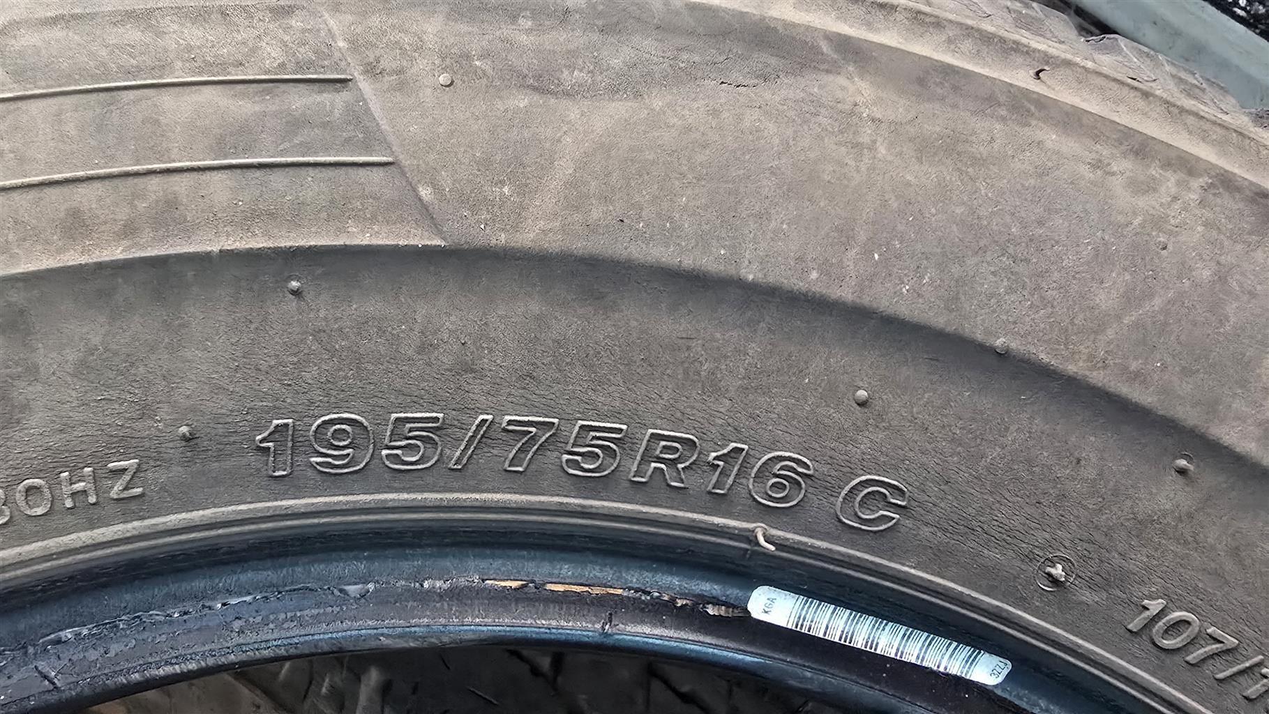 Tyres Bridgestone Duravis 195/75/R16 c (4 Tyres) - Private Seller Tyres Bridgestone Duravis 195/75/R16 c (4 Tyres) - Private Seller