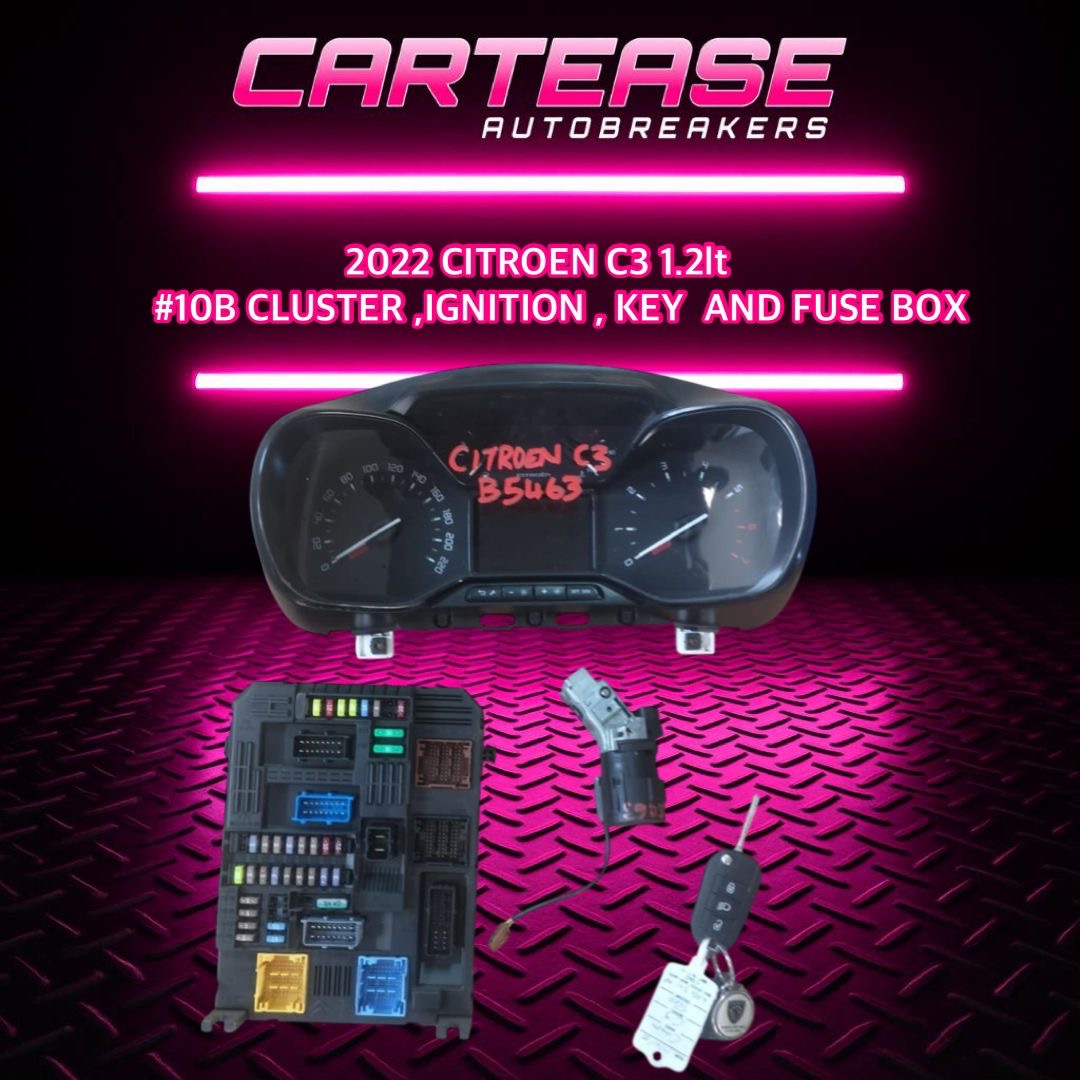2022 Citroen C3 1.2lt #10B Cluster, Ignition, Key and Fuse box For Sale!!! - Private Seller 2022 Citroen C3 1.2lt #10B Cluster, Ignition, Key and Fuse box For Sale!!! - Private Seller