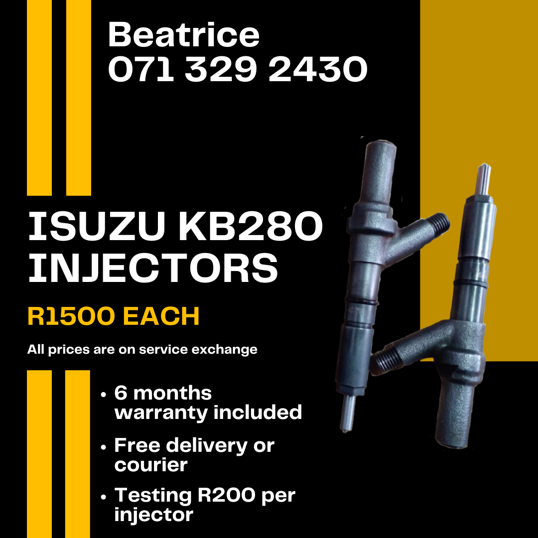ISUZU KB280 DIESEL INJECTORS FOR SALE WITH WARRANTY - Private Seller ISUZU KB280 DIESEL INJECTORS FOR SALE WITH WARRANTY - Private Seller