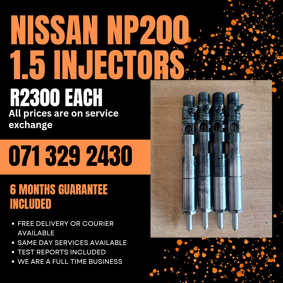 NISSAN NP200 1.5 DIESEL INJECTORS FOR SALE WITH WARRANTY - Private Seller NISSAN NP200 1.5 DIESEL INJECTORS FOR SALE WITH WARRANTY - Private Seller