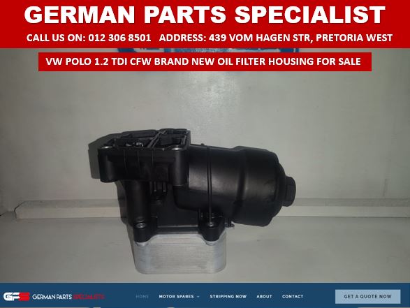 VW POLO 1.2 TDI CFW BRAND NEW OIL FILTER HOUSING FOR SALE - Private Seller