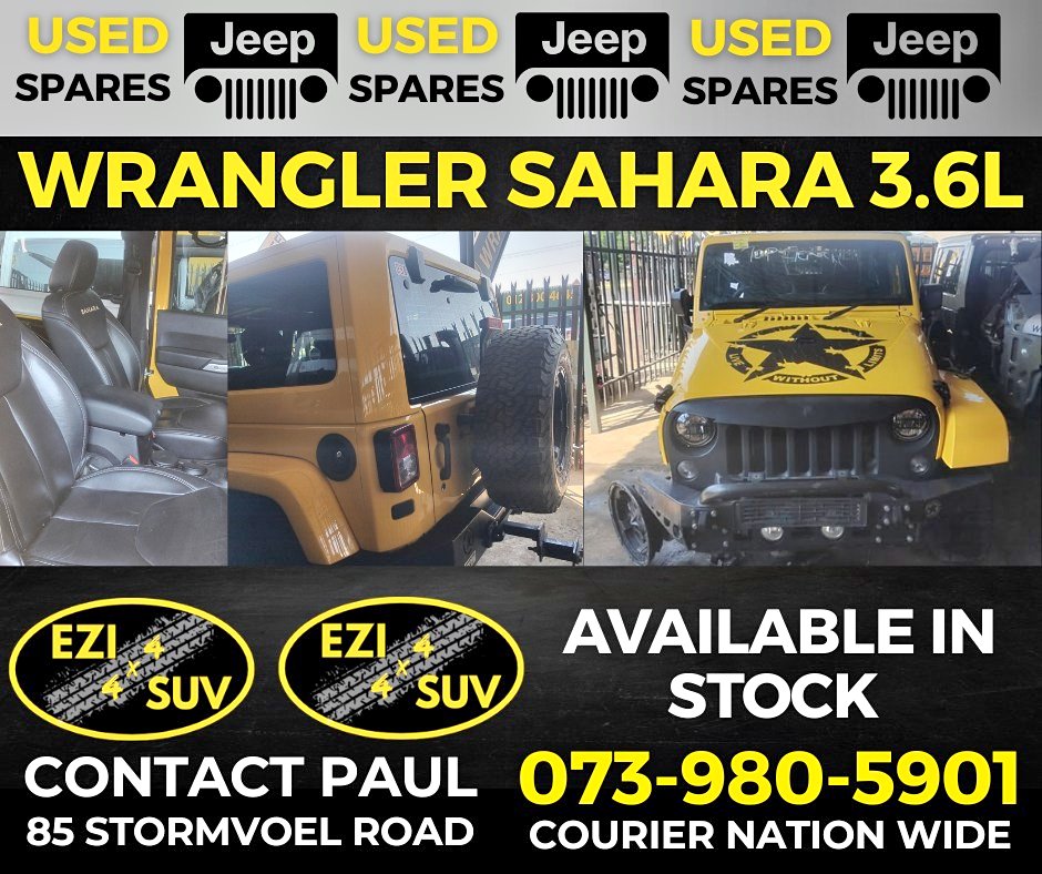 Jeep Sahara Wrangler 3.6L Used Spares Complete Body and Mechanical Parts - Private Seller