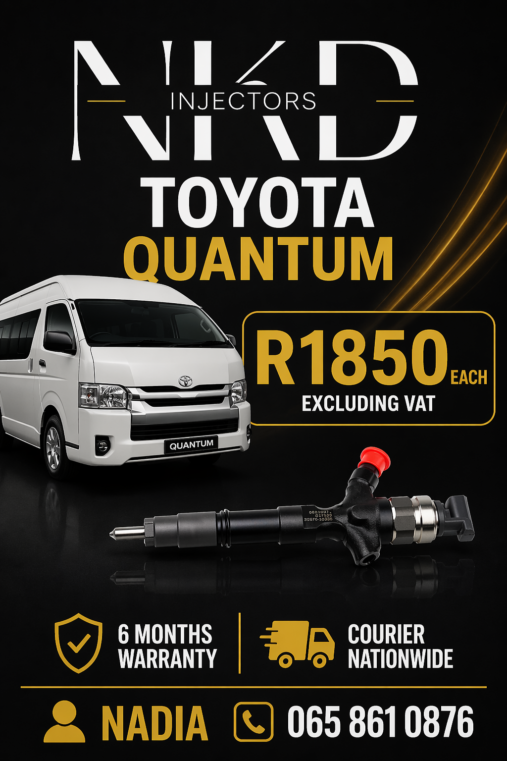 DIESEL INJECTORS FOR SALE OR RECON FOR TOYOTA QUANTUM - Private Seller DIESEL INJECTORS FOR SALE OR RECON FOR TOYOTA QUANTUM - Private Seller