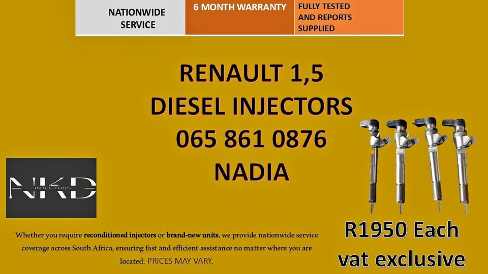 RENAULT 1,5 DIESEL INJECTORS FOR SALE - Private Seller RENAULT 1,5 DIESEL INJECTORS FOR SALE - Private Seller
