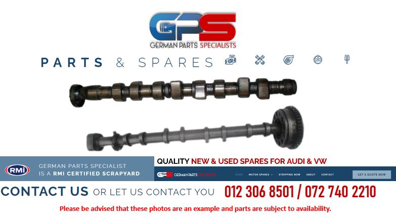 VW VOLKSWAGEN AND AUDI USED REPLACEMENT CAMSHAFTS FOR SALE - Private Seller VW VOLKSWAGEN AND AUDI USED REPLACEMENT CAMSHAFTS FOR SALE - Private Seller