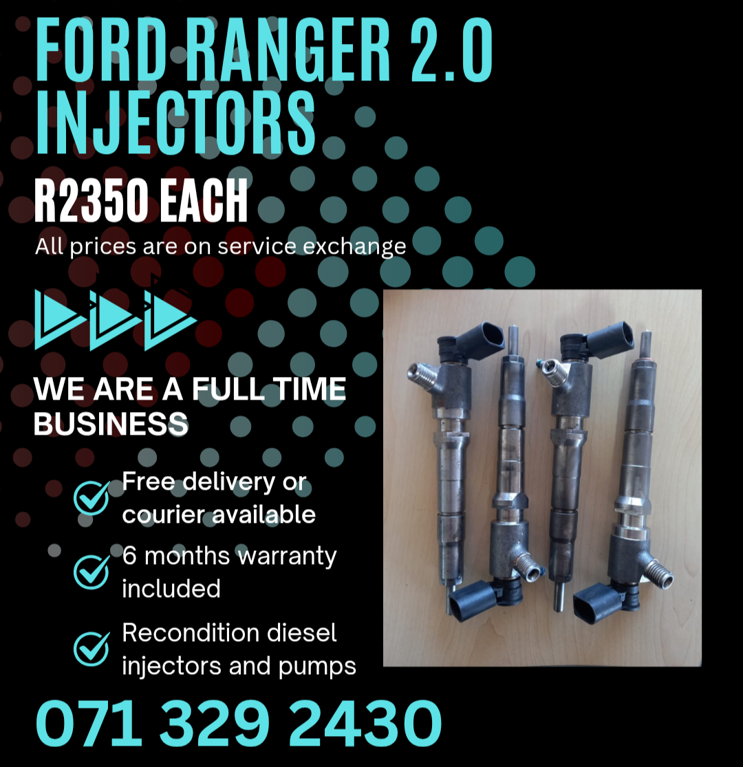 FORD RANGER 2.0 INJECTORS FOR SALE WITH WARRANTY - Private Seller FORD RANGER 2.0 INJECTORS FOR SALE WITH WARRANTY - Private Seller