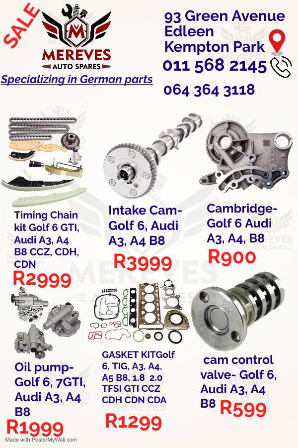 Brand New Spare Parts VW, Audi, BMW n Mercedes Benz - Private Seller Brand New Spare Parts VW, Audi, BMW n Mercedes Benz - Private Seller