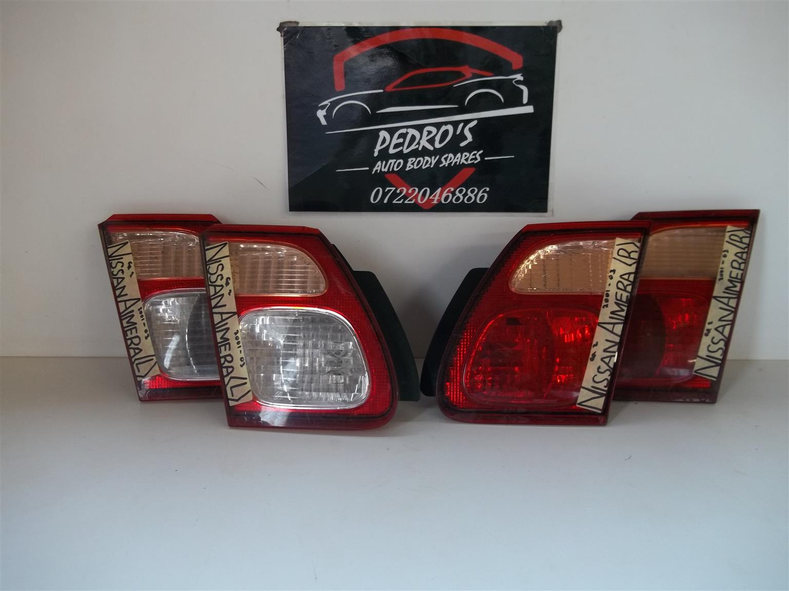 Used Nissan Almera ('01-'03) Inner tail lights (Left & Right) Sold