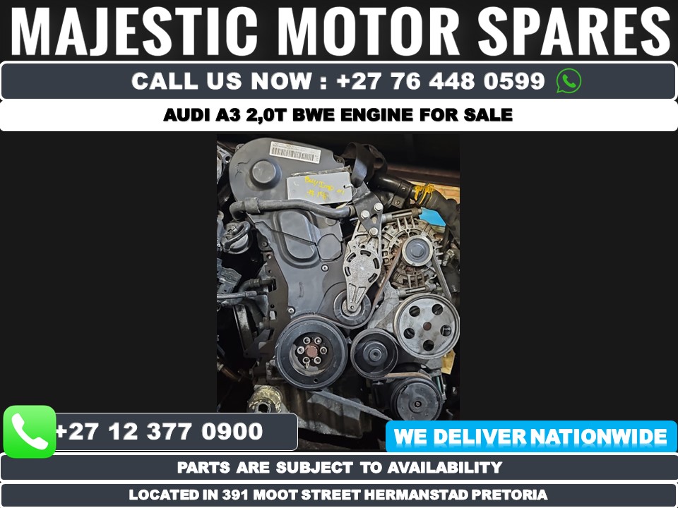 Audi A3 2.0T BWE engine used for sale