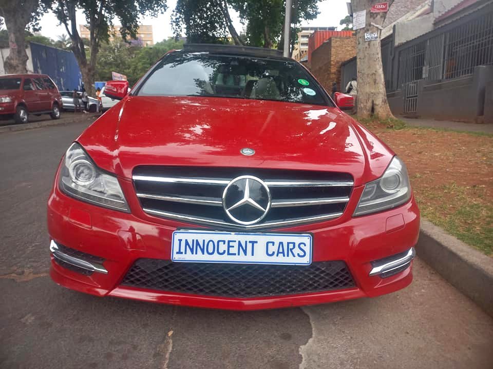 2012 MERCEDES BENZ C250 SPORT CDI DIESEL, AUTOMATIC, RED COLOR, MILEAGE