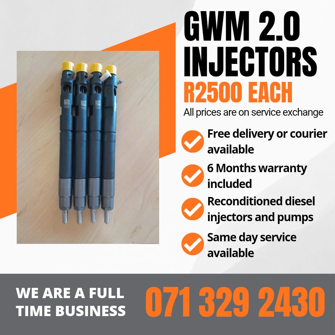 GWM 2.0 INJECTORS FOR SALE WITH - Private Seller GWM 2.0 INJECTORS FOR SALE WITH - Private Seller