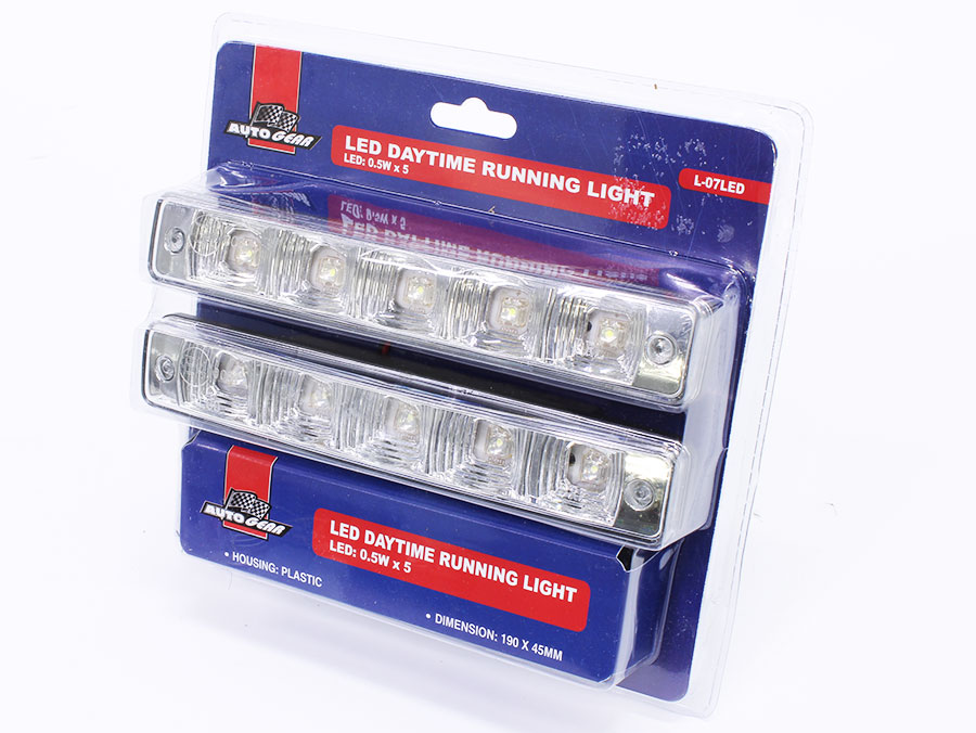 Universal DRL LED Bumper Spotlamps – 190x45mm)