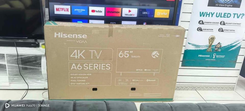 Hissense 65 inch smart 4k ultra HD TV on special