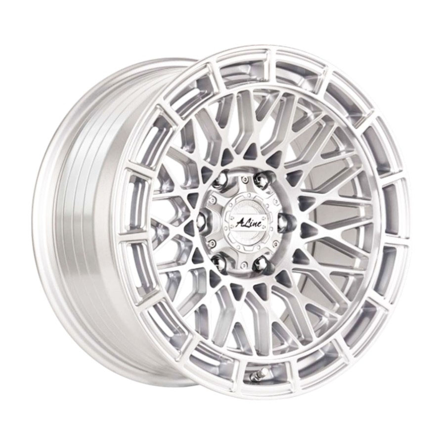 17″ A-Line Delta 6/139 Arctic Silver Heavy-Duty Alloy Wheels