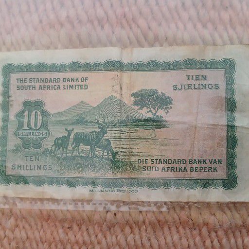 Ten sjielings, Standard Bank, 16 Sep 1955 Ten sjielings, Standard Bank, 16 Sep 1955