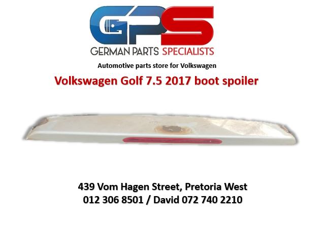 VW Volkswagen Golf 7.5 2017 used boot spoiler for sale - Private Seller VW Volkswagen Golf 7.5 2017 used boot spoiler for sale - Private Seller