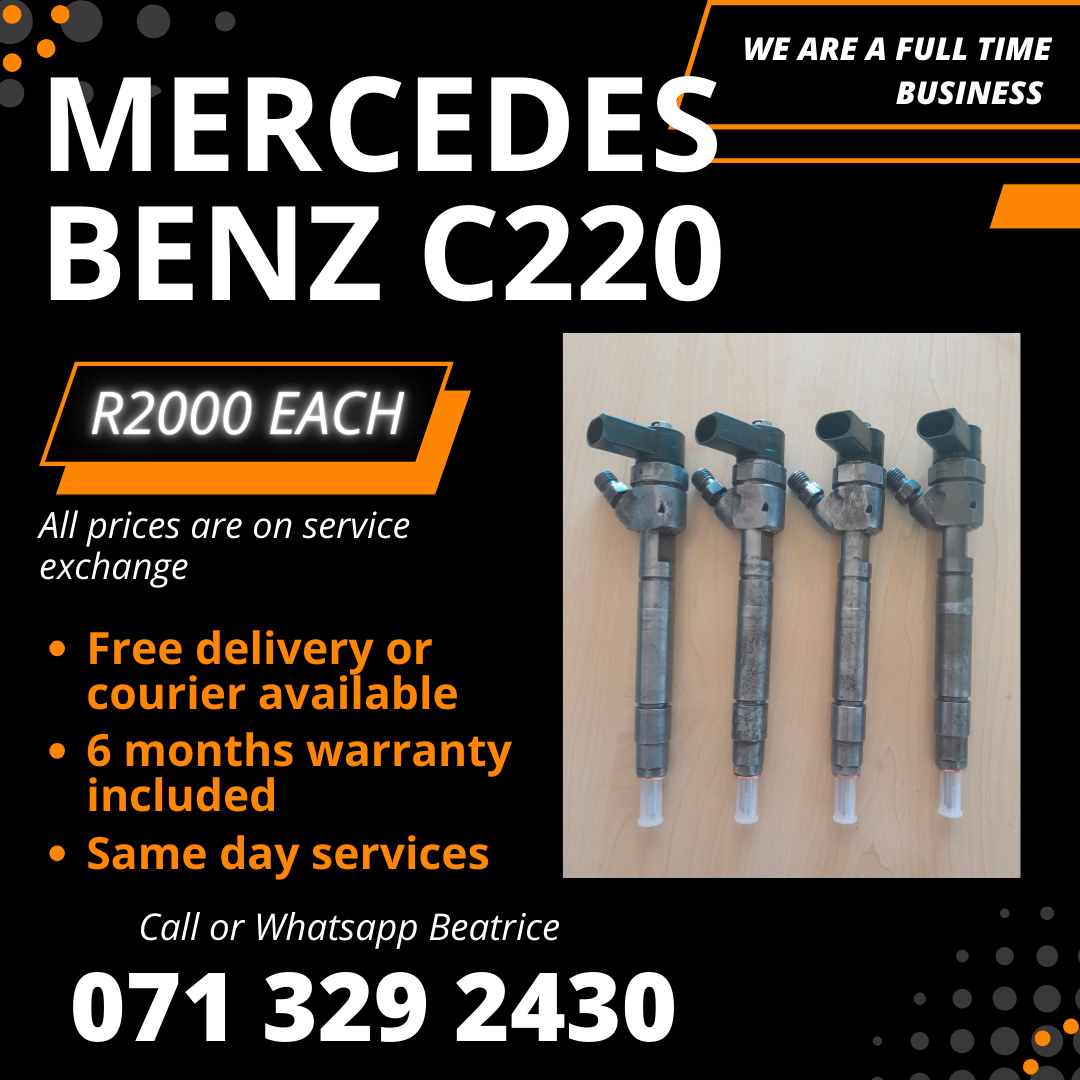 MERCEDES BENZ C220 DIESEL INJECTORS FOR SALE WITH WARRANTY - Private Seller MERCEDES BENZ C220 DIESEL INJECTORS FOR SALE WITH WARRANTY - Private Seller