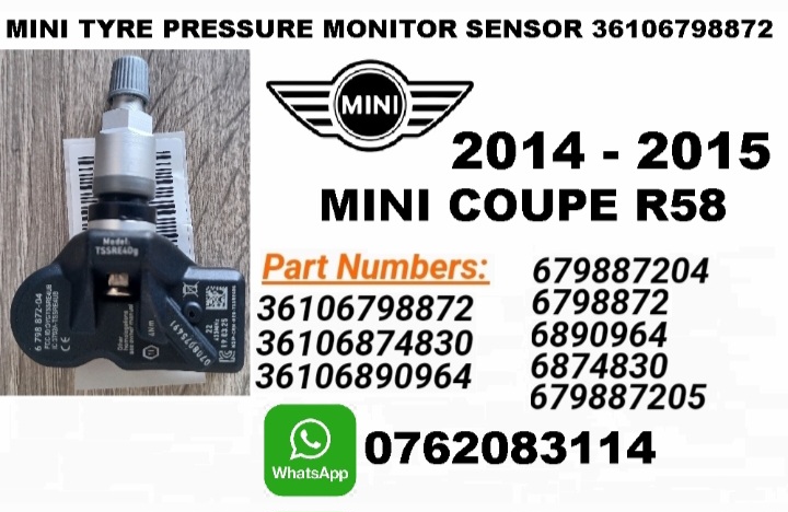 Mini Coupe R58 TPMS tyre pressure monitor sensors - Private Seller Mini Coupe R58 TPMS tyre pressure monitor sensors - Private Seller