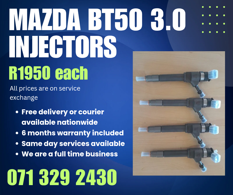 MAZDA BT50 3.0 INJECTORS FOR SALE WITH WARRANTY - Private Seller MAZDA BT50 3.0 INJECTORS FOR SALE WITH WARRANTY - Private Seller