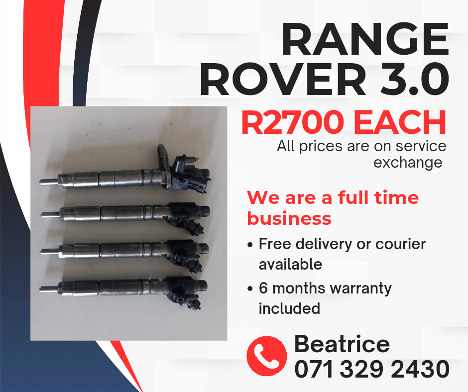 RANGE ROVER 3.0 INJECTORS FOR SALE WITH WARRANTY ON - Private Seller RANGE ROVER 3.0 INJECTORS FOR SALE WITH WARRANTY ON - Private Seller