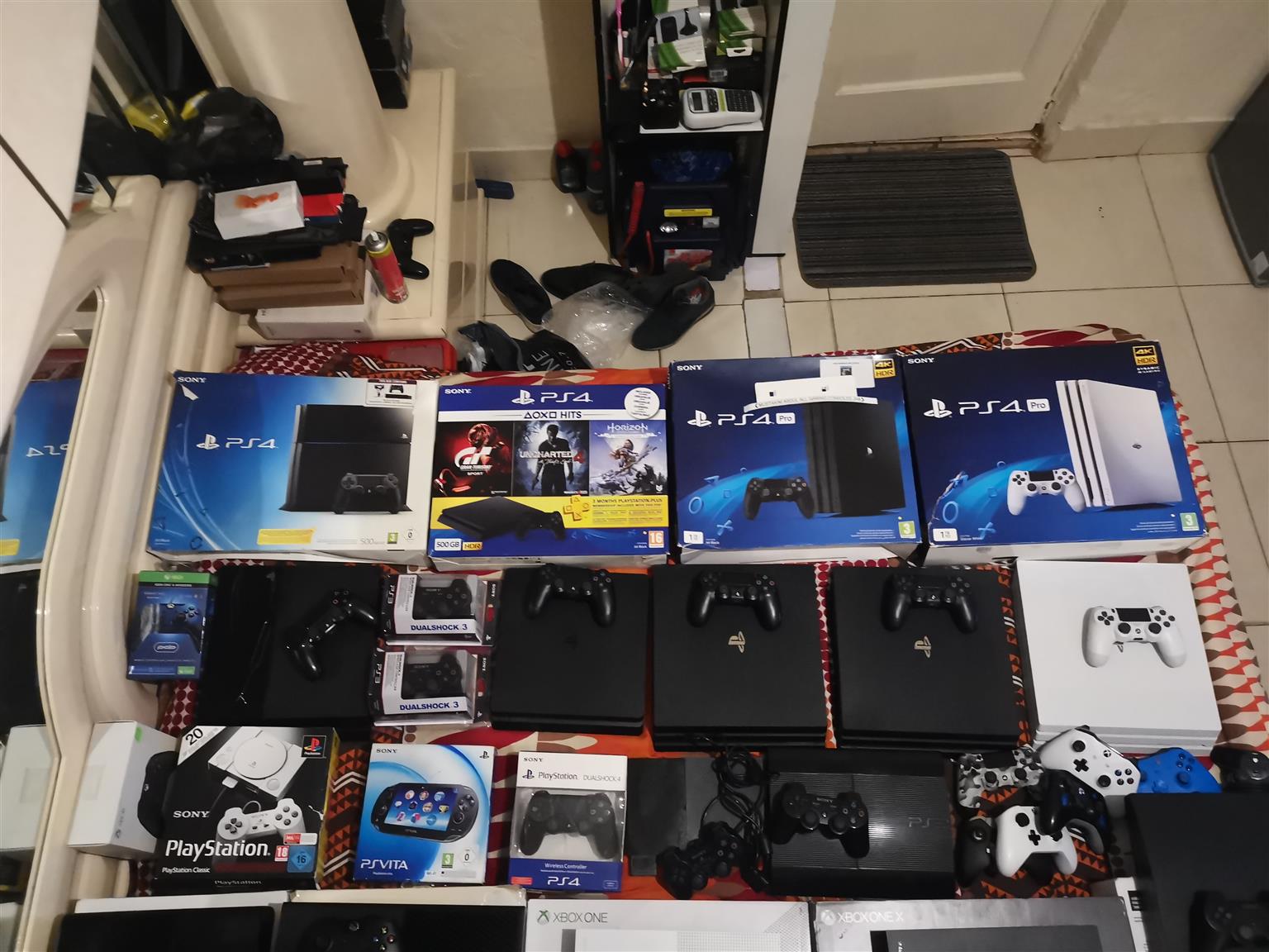 All Gaming Consoles JHB 2022 Pricelist 1. Ps4 R4500 2. Ps4 slim R4999 3. Ps4 pro