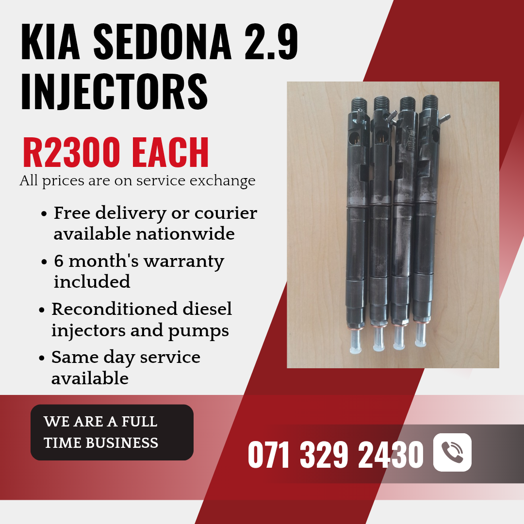 KIA SEDONA 2.9 INJECTORS FOR SALE WITH WARRANTY INCLUDED - Private Seller KIA SEDONA 2.9 INJECTORS FOR SALE WITH WARRANTY INCLUDED - Private Seller