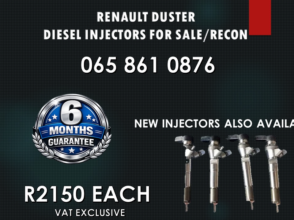 RENAULT DUSTER DIESEL INJECTORS FOR SALE NATIONWIDE - Private Seller RENAULT DUSTER DIESEL INJECTORS FOR SALE NATIONWIDE - Private Seller
