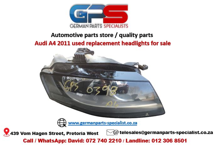 Audi A4 2011 used replacement headlights for sale - Private Seller Audi A4 2011 used replacement headlights for sale - Private Seller