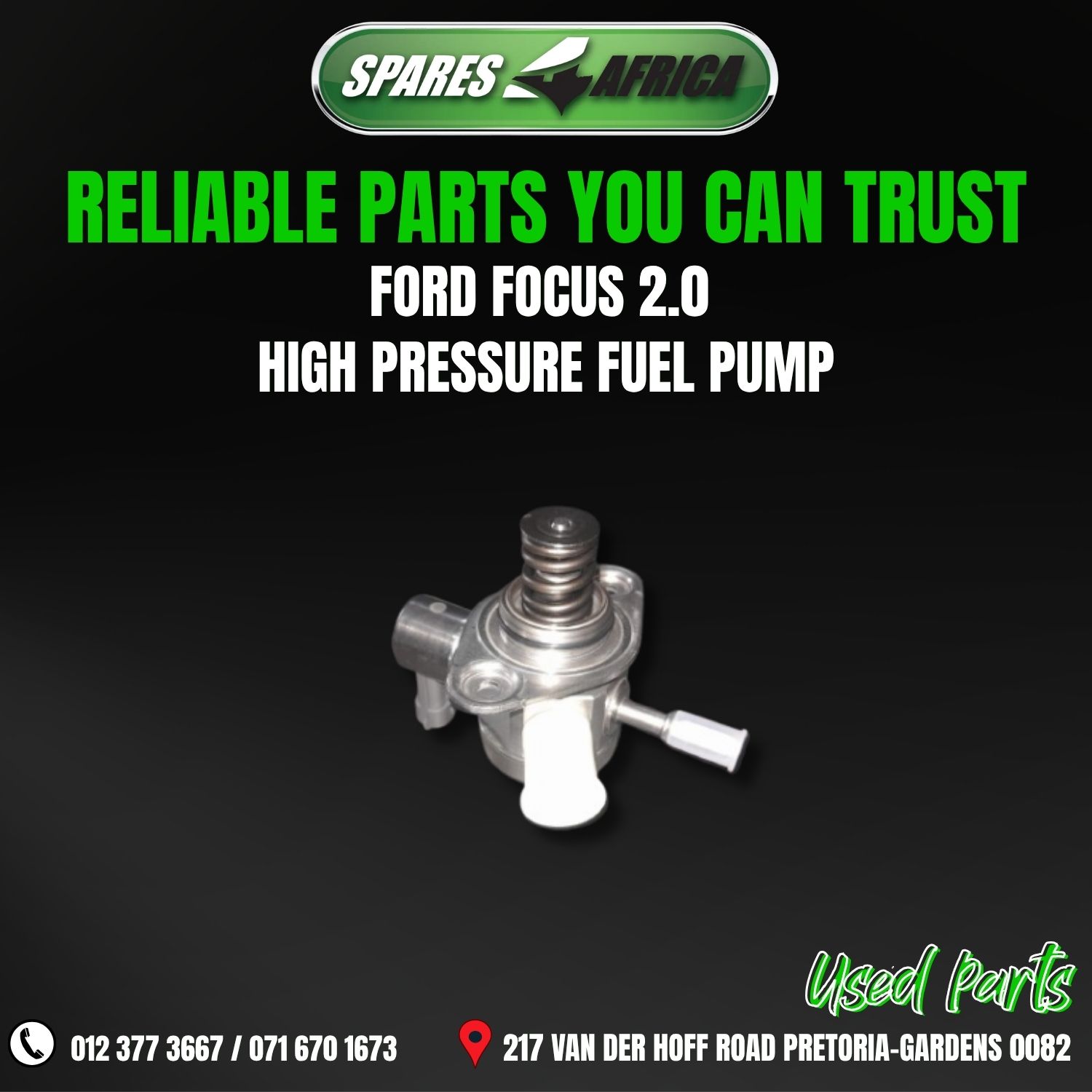 FORD FOCUS 2.0 HIGH PRESSURE FUEL PUMP – USED - Private Seller FORD FOCUS 2.0 HIGH PRESSURE FUEL PUMP – USED - Private Seller
