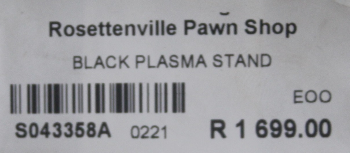 Black plasma stand S043358A #Rosettenvillepawnshop
