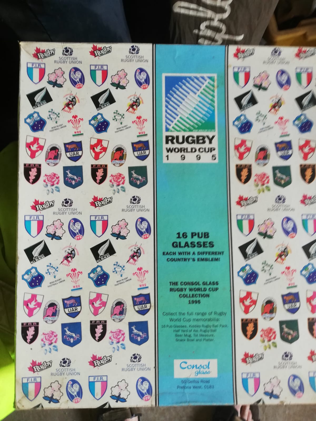 1995 World Cup Beer Glasses 1995 World Cup Beer Glasses