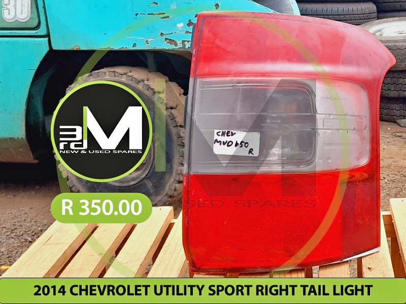 2014 CHEVROLET UTILITY SPORT RIGHT TAIL LIGHT - Private Seller 2014 CHEVROLET UTILITY SPORT RIGHT TAIL LIGHT - Private Seller