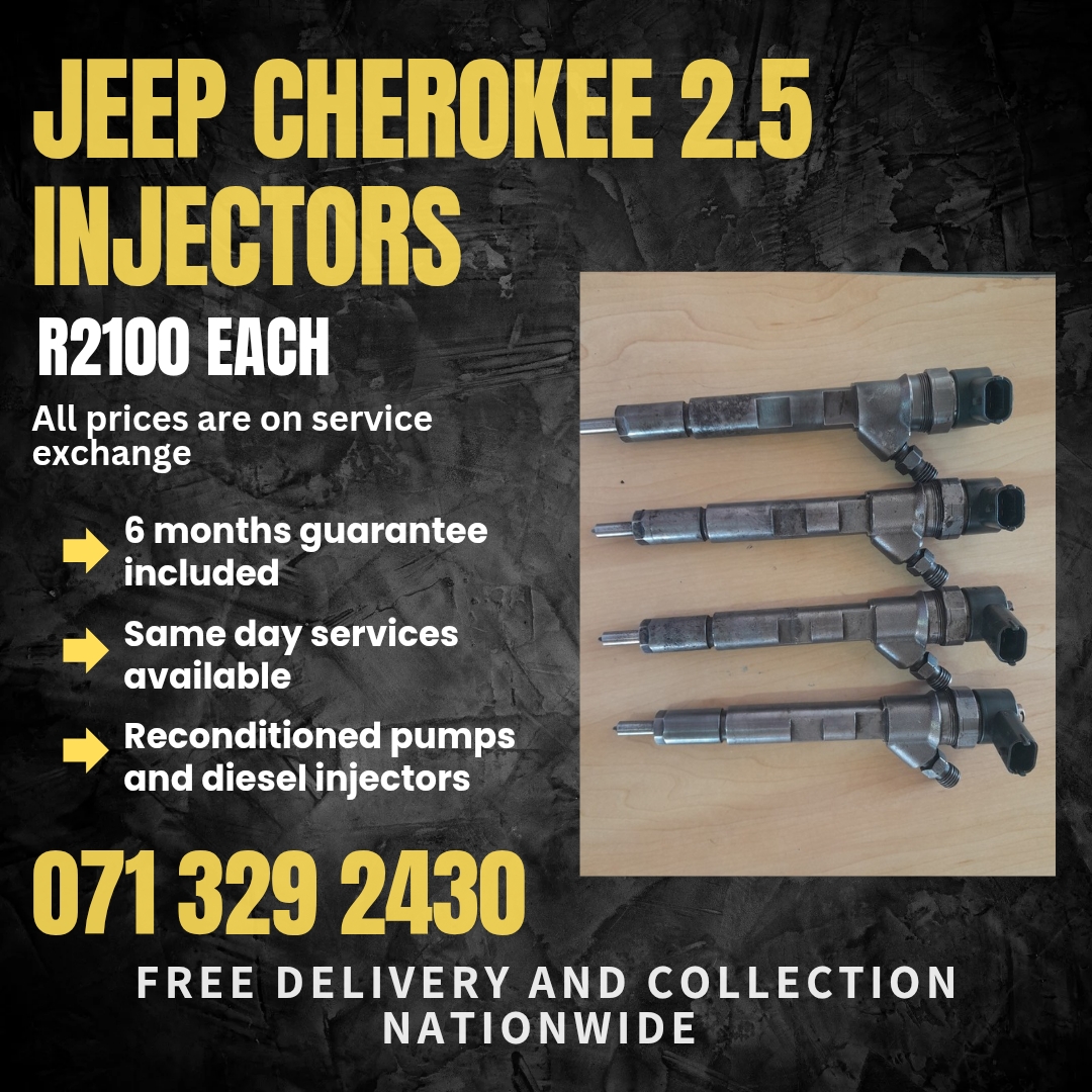 JEEP CHEROKEE 2.5 DIESEL INJECTORS FOR SALE WITH WARRANTY - Private Seller