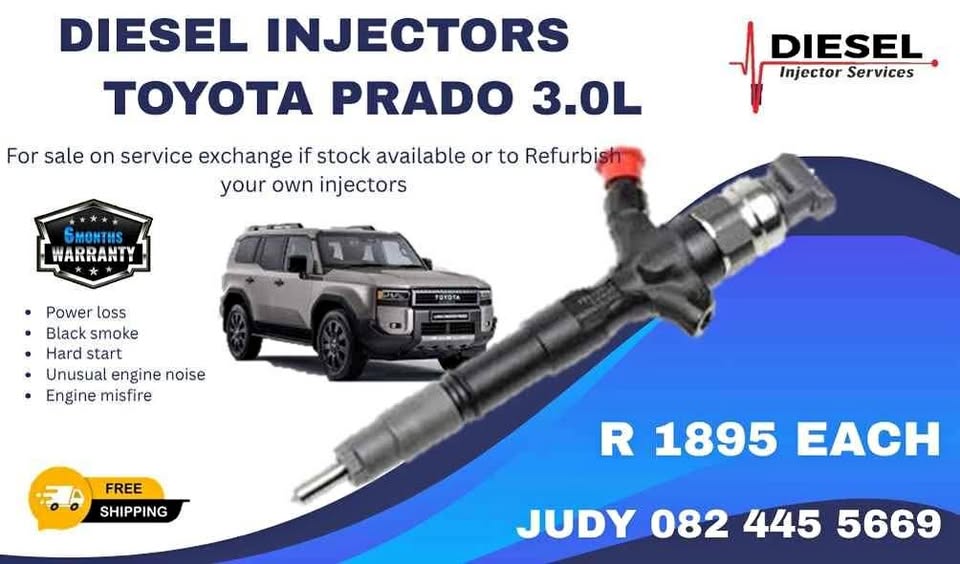 Toyota Prado 3.0L Diesel Injector for sale on service exchange or to