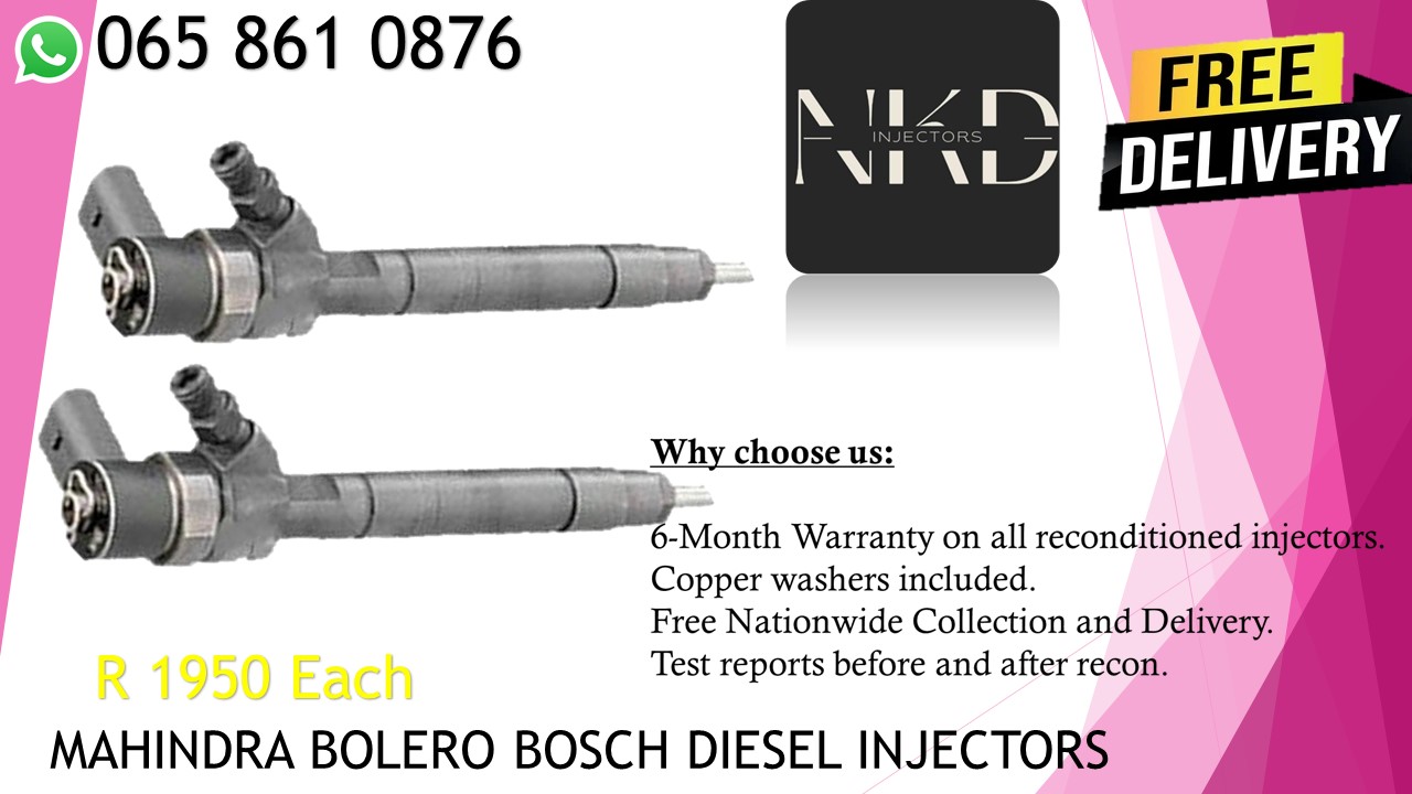Mahindra Bolero 2.2 diesel injectors for sale / recon - Private Seller Mahindra Bolero 2.2 diesel injectors for sale / recon - Private Seller