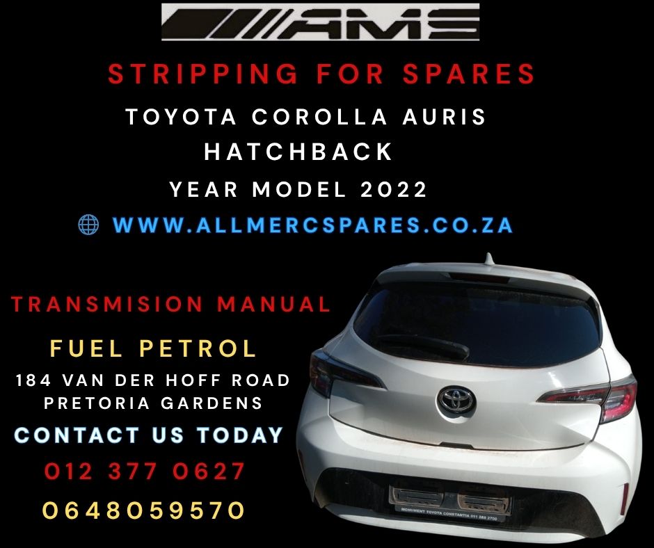TOYOTA COROLLA AURIS HATCHBACK 2022 – NOW STRIPPING FOR SPARES (SUBJECT TO - Private Seller TOYOTA COROLLA AURIS HATCHBACK 2022 – NOW STRIPPING FOR SPARES (SUBJECT TO - Private Seller