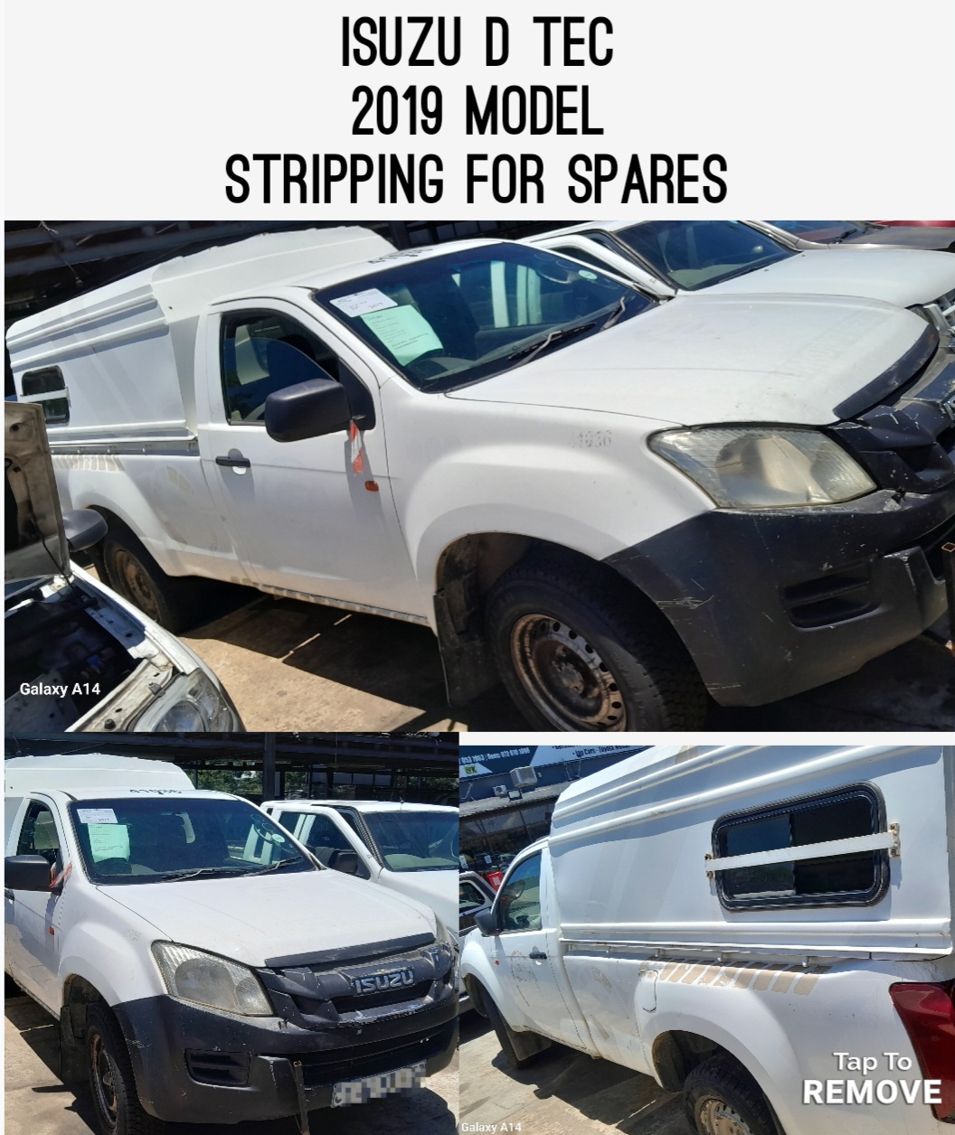 Isuzu D tec 2019 model stripping for spares at Autocity Spares Rustenburg - Private Seller Isuzu D tec 2019 model stripping for spares at Autocity Spares Rustenburg - Private Seller