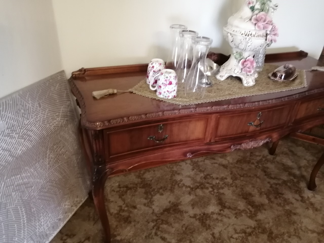  Rosewood table and chairs