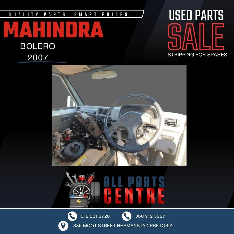 Mahindra Bolero 2007 Diesel Manual Stripping for Spares - Private Seller