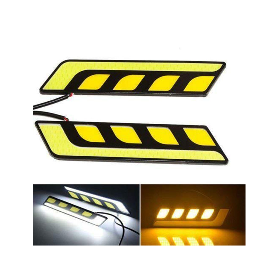 DRL COB LED & Indicator L-Shape Bumper Foglamp (pair)