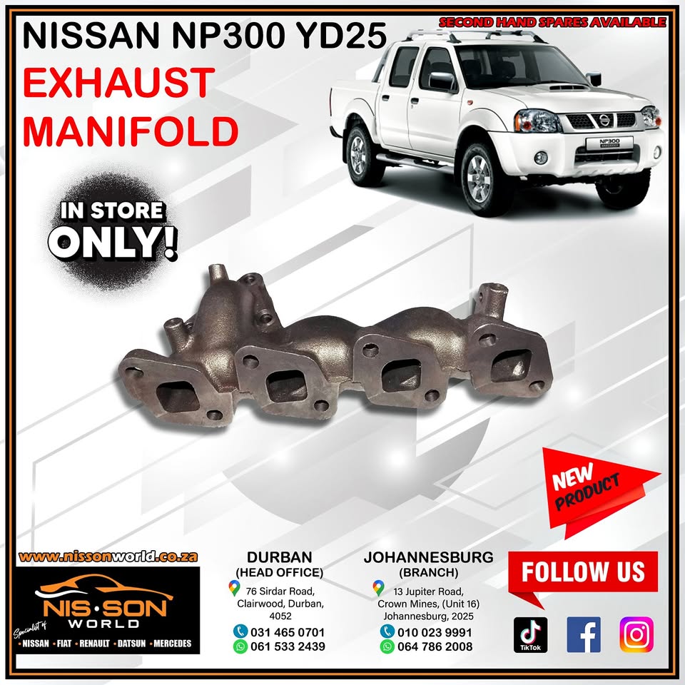 NISSAN NP300 YD25 EXHAUST MANIFOLD - Private Seller NISSAN NP300 YD25 EXHAUST MANIFOLD - Private Seller