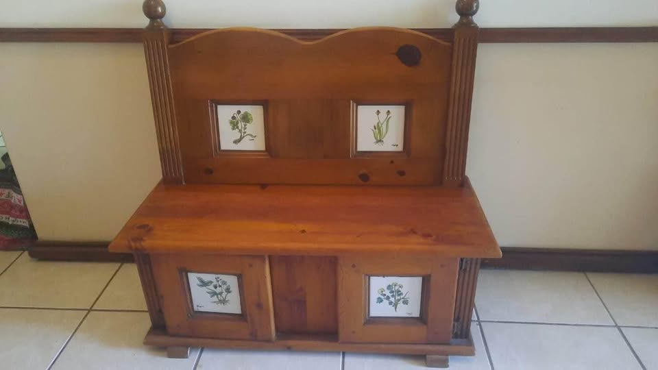 Antique Banco sillon sofa de Madera set